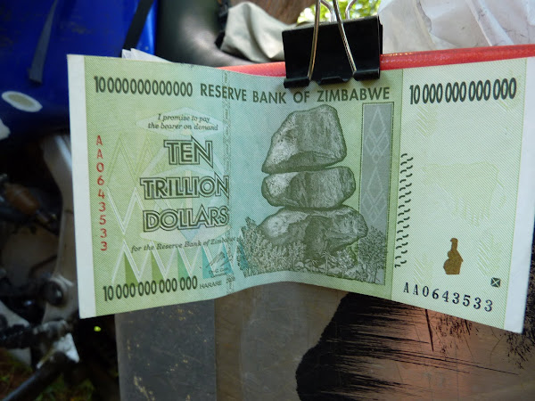 10 Trillionen Zimbabwe Dollar