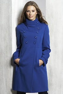 Blue Limited Collection Military Coat