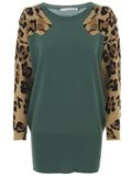 jean charles de castabajac leopard head sweater dress