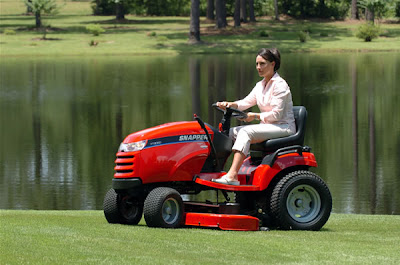 funny hot deanna favre sitting on a big red one photo