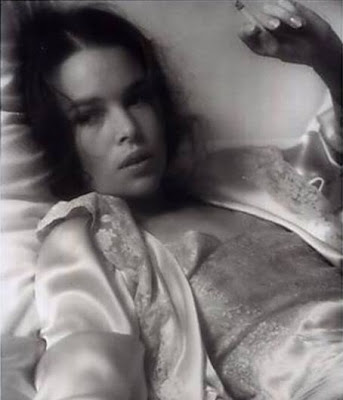 Film Noir Photos: Smoking in Bed: Michelle Phillips