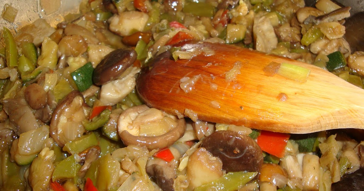 Crónica de Cocina Paella de setas y verduras