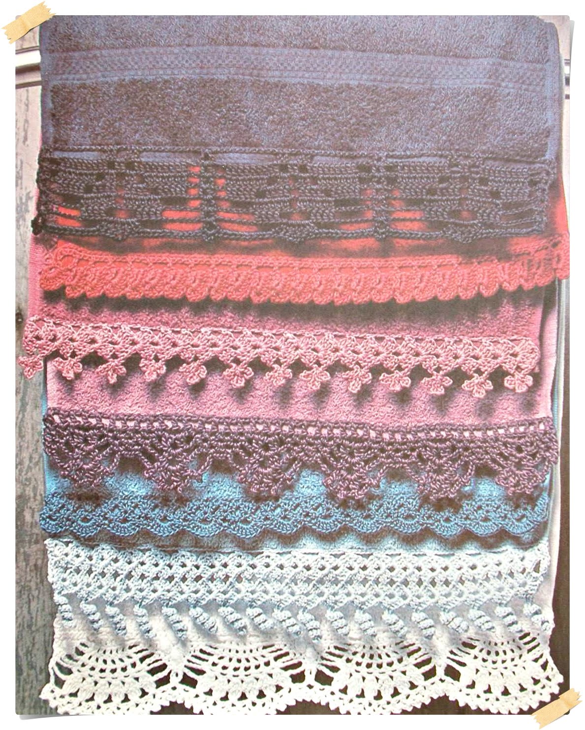 creationsbyeveeng Decorate your towels with crochet trims