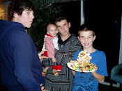 Z, Baker, Nix, and CD's gingerbread house
