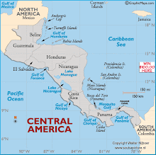 Kaart Centraal-Amerika