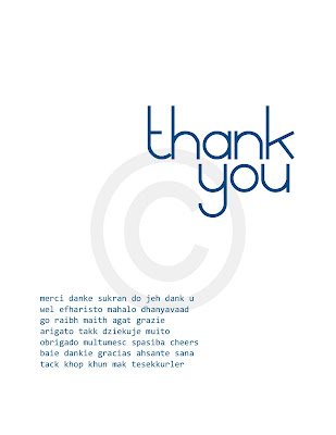 Say thank you with printable thank you card designs. Say thank you with printable