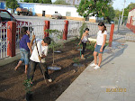 Jardín en la iglesia