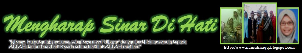 :::MENGHARAP SINAR DI HATI:::