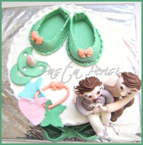 PASTA PERİSİ SERAP PASTA TASARIM Baby Shower Pastası İyiki varsınız