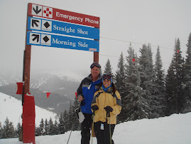 The black diamond run at Vail