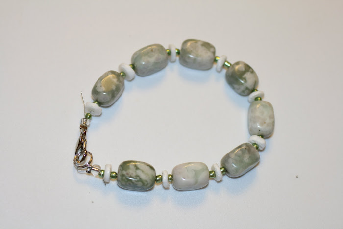 Green Stone Bracelet- $7