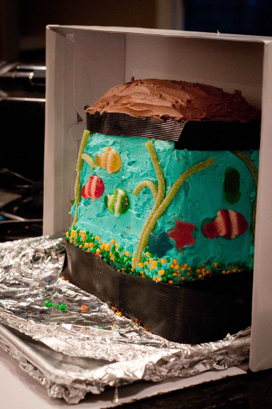 Homemakin' Girl [make Aquarium Birthday Cake ]