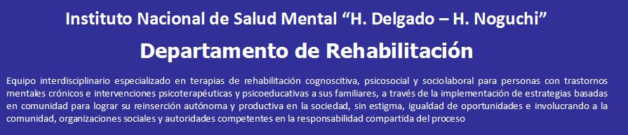 Departamento de Rehabilitación INSM HD-HN
