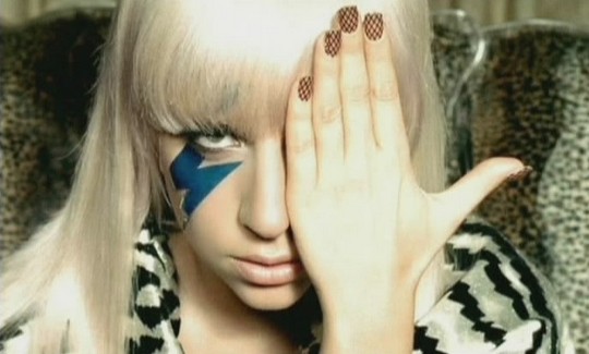 lady gaga lightning bolt sticker