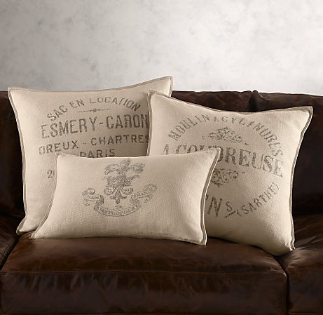 Designing Bliss: Spend or Save? Vintage French Linen Pillows