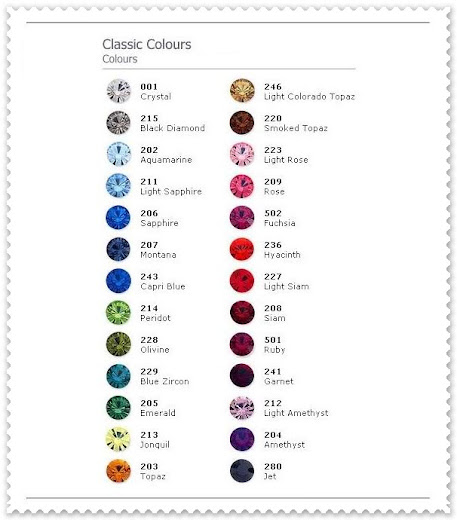 Classic Colors Chart