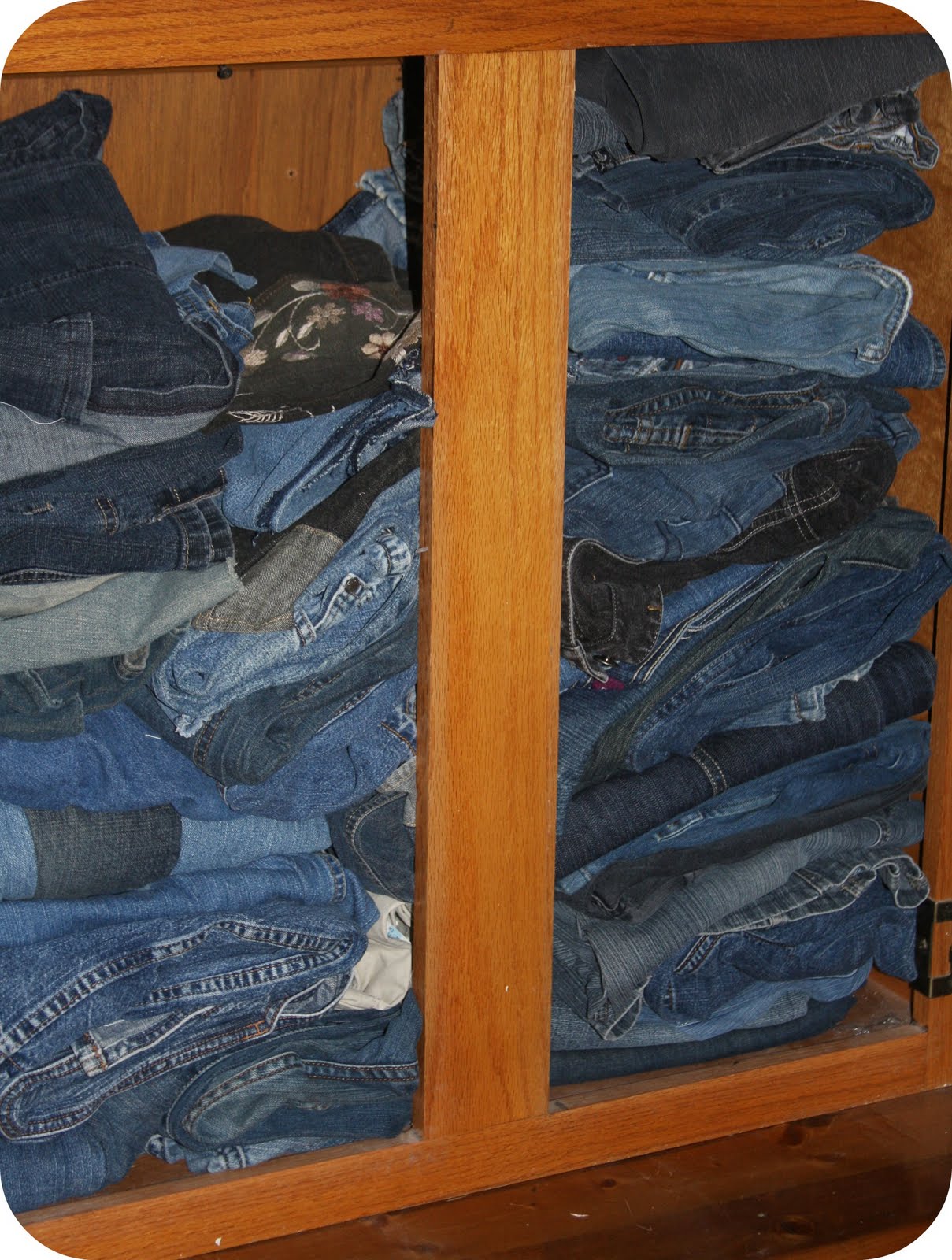 Jeans On Shelf