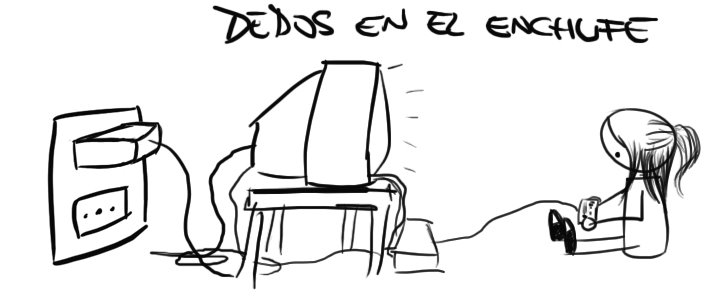 Dedos en el enchufe