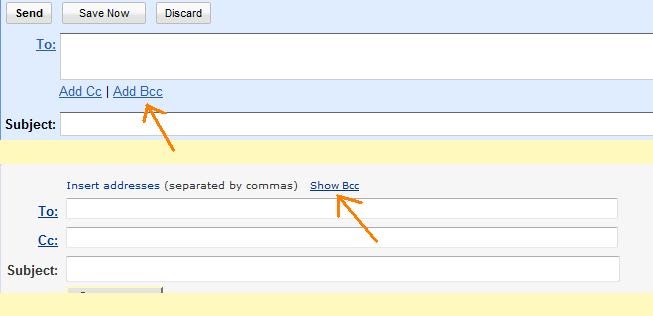 What do Cc and Bcc mean in a mail message - Sadhycia