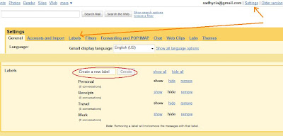 Create Labels in Gmail