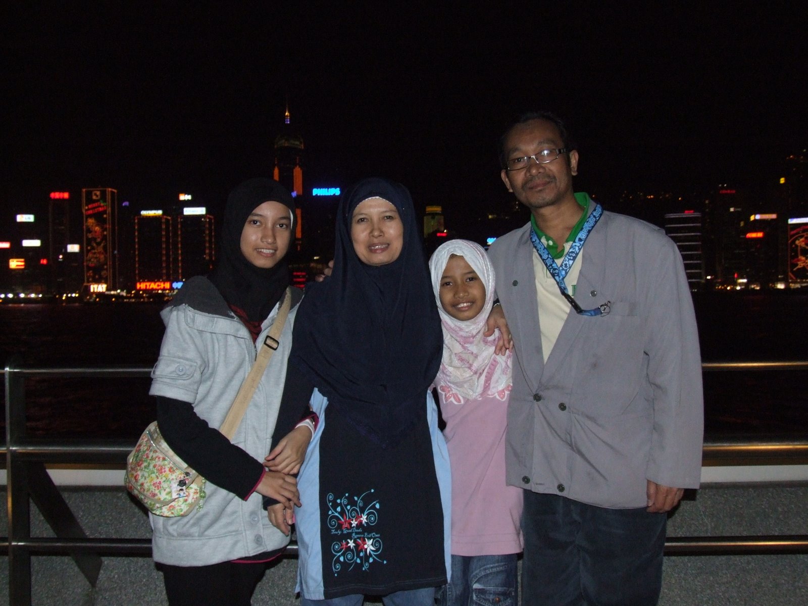 mama & papa with me and afifah