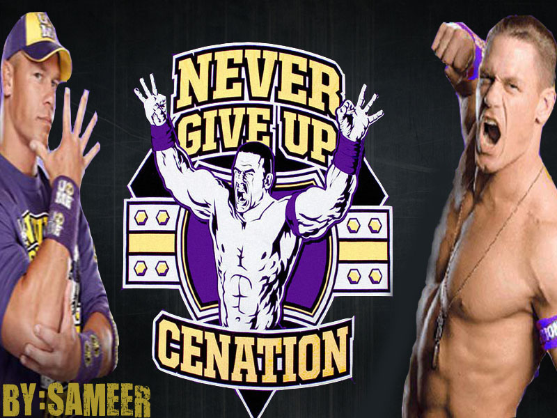 latest wallpaper of john cena. WWE John Cena - Never Give Up