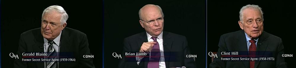"The Kennedy Detail" agents Gerald Blaine & Clint Hill with CSPAN's Brian Lamb re: ME (11/28/10)