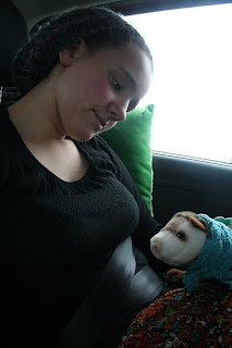 Jessica (Finjas Mama) und Wiesel unterwegs nach Halle