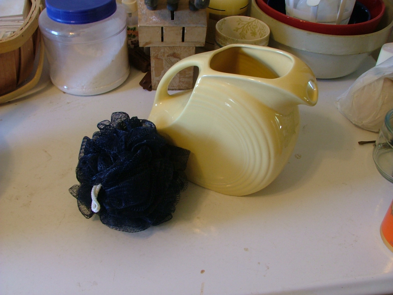 Jen's DIY Lifestyle Repurposing Produce Bags from Bath Poufs