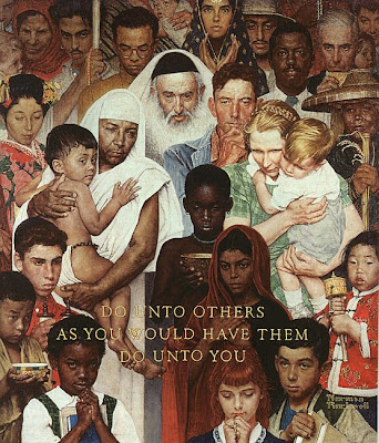 Norman Rockwell's the Golden rule