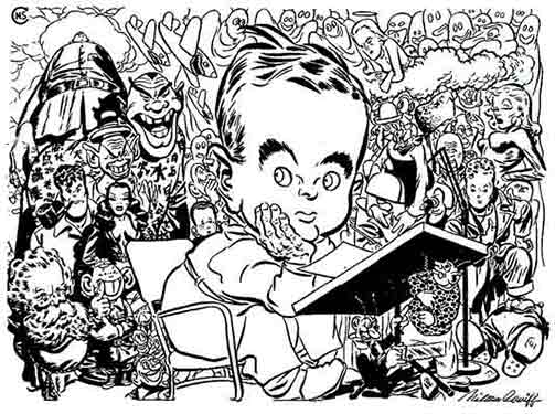 Caniff'auto-caricature Caniff's auto-caricature