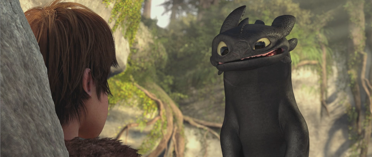 That on the right is Toothless, as named by Hiccup. How could you resist not 