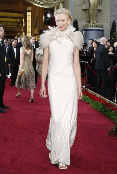 tilda swinton oscar dress