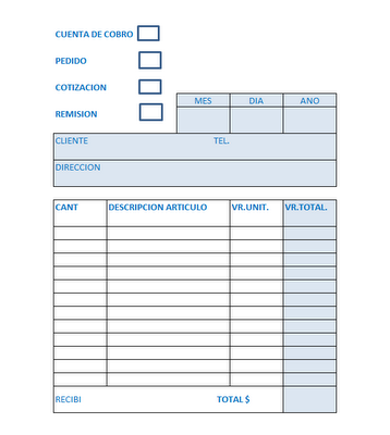 formatos cotizaciones de servicios