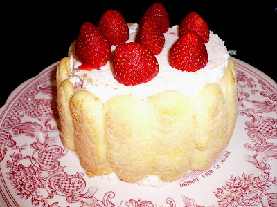 Strawberry Charlotte Cake - A Baking Journey