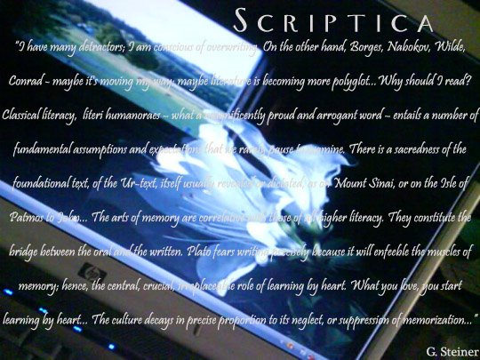 Scriptica: On Literature
