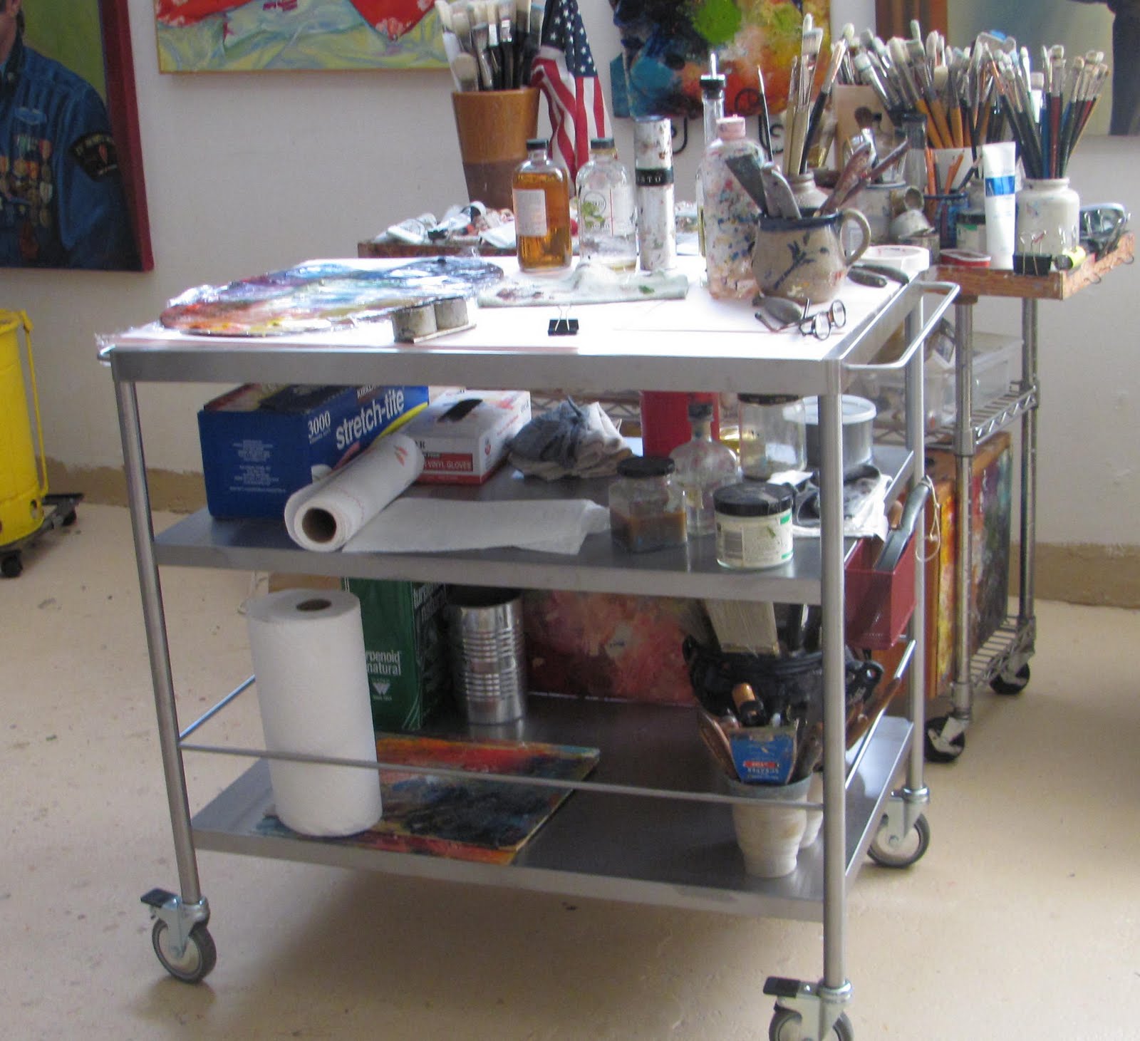 JEANINE HILLSOLDNER Fine Art Studio Notes My New Painting Cart