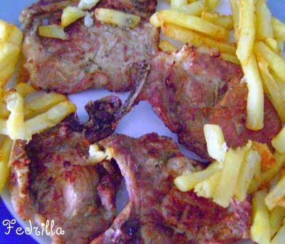 CHULETAS DE CERDO CON PATATAS Chuletas+con+patatas