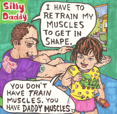 Silly Daddy Muscles - comic by Chiappetta