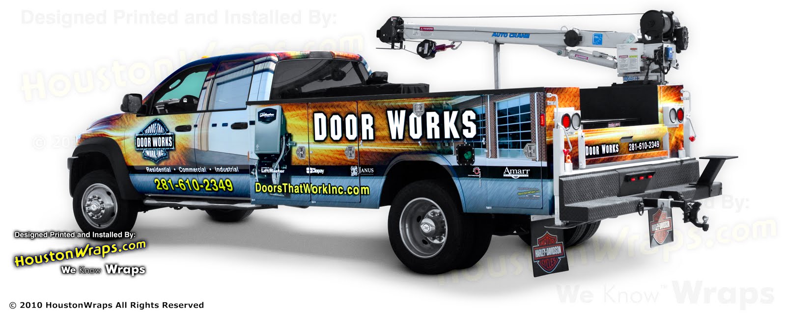 Houston Wraps, We Know Wraps™ Dodge Utility Truck Wrap Houston Wraps