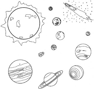 Desenhos De Sistema Solar para Colorir Para Colorir