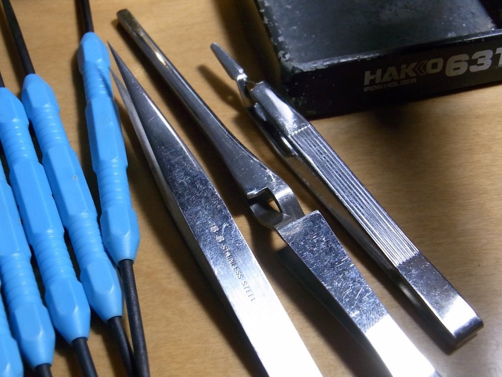 卓上オーディオ Tabletop Audio ハンダ付け作業 使っている道具とか