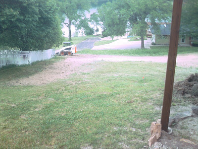 Home of the Yieldings: French drain and backyard work