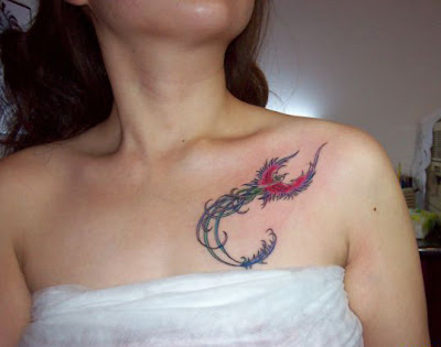 Women Phoenix Tattoo