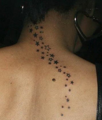 shooting star tattoo design. Tattoo Designs Moon Star