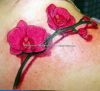 TATTOO ART: Beautiful 3d flower tattoo