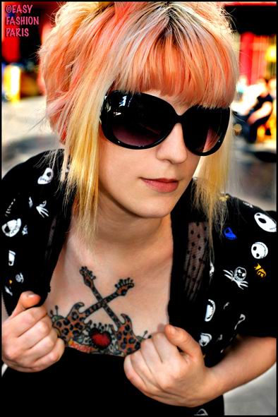 Short Choppy Hairstyles for Punk Rock Girls Scene girls hairstyle with multi