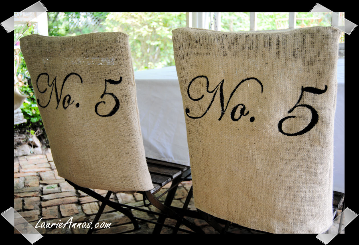 LaurieAnna's Vintage Home Chair Covers Make Your Own Tutorial