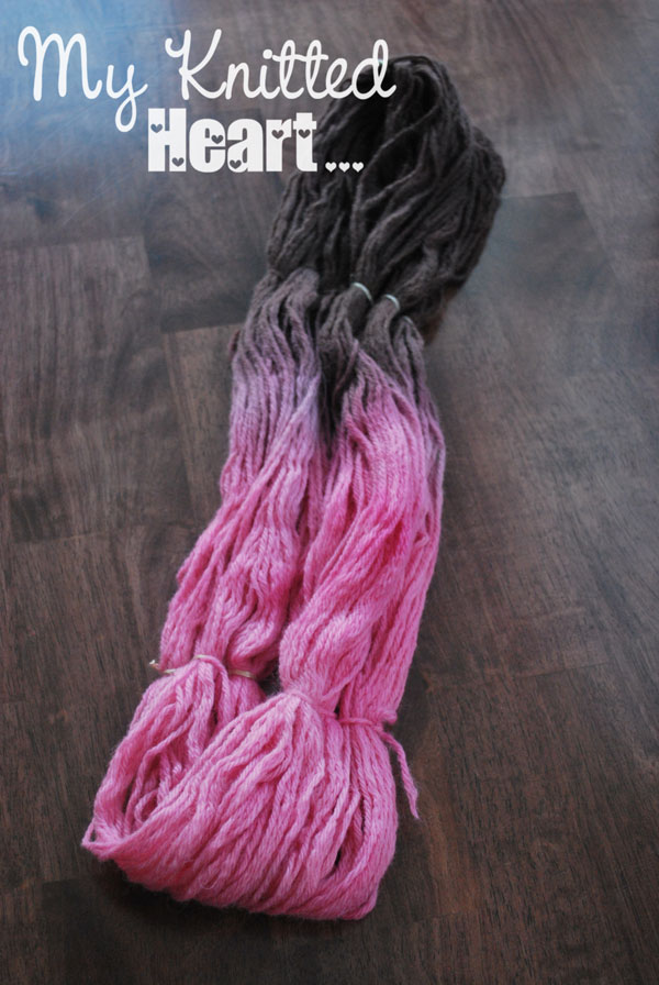 My Knitted Heart Yarn dyeing with RIT dye tutorial