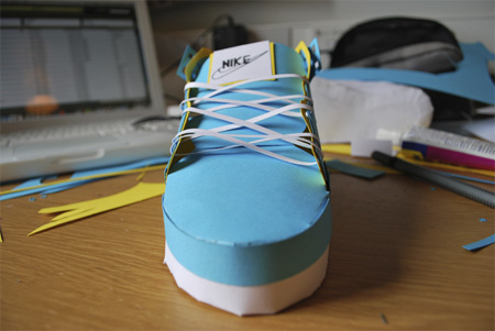 paper sneakers